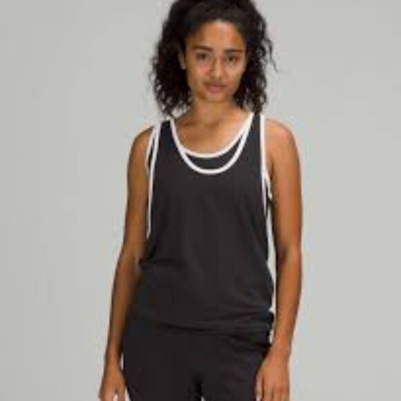 lululemon athletica Tops - Lululemon LA Double Layer Pima Cotton Tank, Black, Size 8
